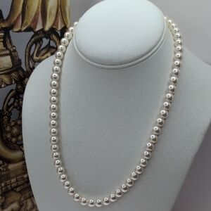 Classic White Pearl Necklace Timeless Jewelry